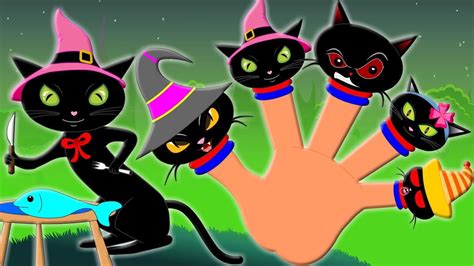 Cat Finger Family Kitten Song Daddy Finger Nursery Rhymes - YouTube