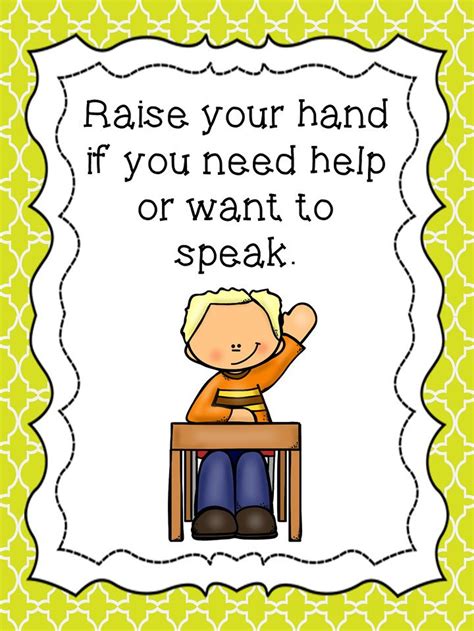 Free Classroom Rules Posters Preschool Classroom Rules Classroom Rules | Images and Photos finder