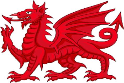 🌍 Wales - Welsh Dragon (Y Ddraig Goch) | Welsh dragon, Welsh symbols ...