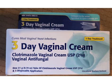 Clotrimazole 3 Day Vaginal Cream, 0.74 oz/21 g Ingredients and Reviews