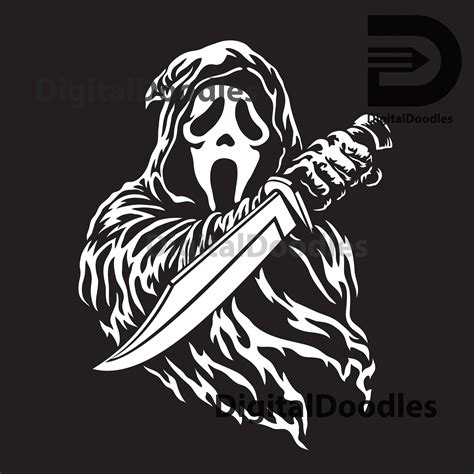 Ghostface Digital File Download Scream Horror movie SVG | Etsy