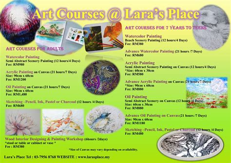 Art Courses – Watercolors, Acrylic & Oil Painting | Lara's Place ...