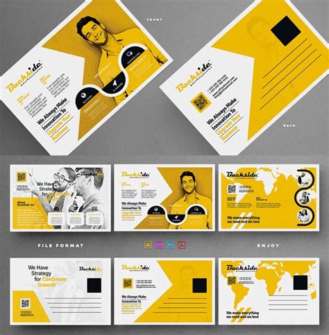 25 Best Creative Postcard Templates | Postcard design inspiration, Marketing postcard, Postcard ...