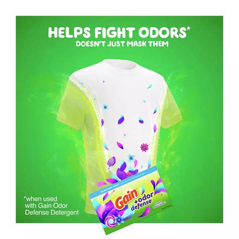 Gain + Odor Defense Fabric Softener Dryer Sheets - Super Fresh Blast ...