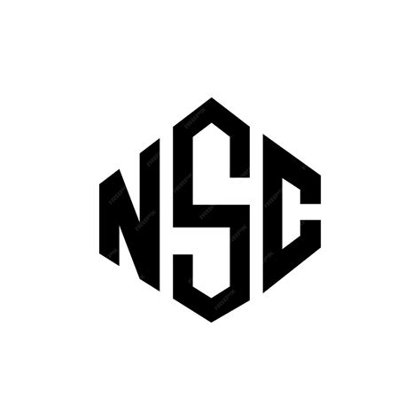 Premium Vector | Nsc letter logo design with polygon shape nsc polygon ...