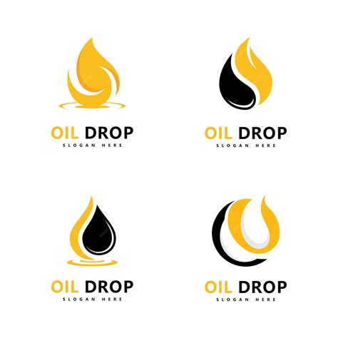 Premium Vector | Oil drop logo template vector illustration design