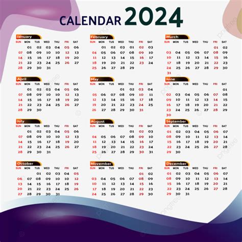 2024 Calendario Indonesia Vector De Plantilla Completa PNG , Calendario ...