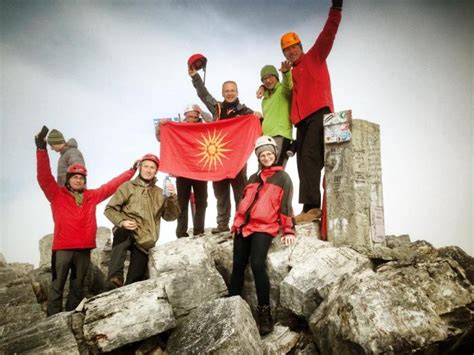 FYROM Official Photographed With Vergina Sun Flag on Mt Olympus ...