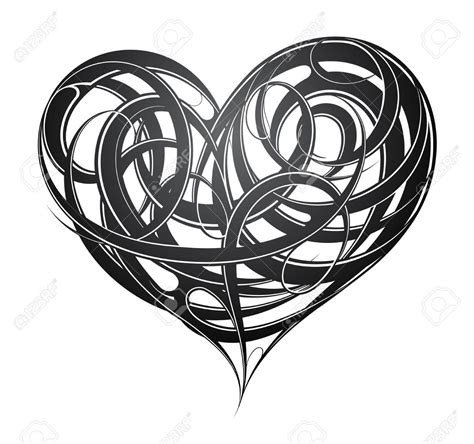 Unique Black Gothic Heart Tattoo Design | Heart tattoo designs, Heart tattoo images, Tribal ...