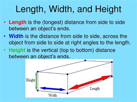 What Is Length Width Height