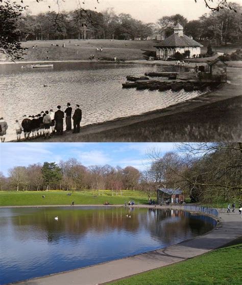 Sefton Park Lake, 1963 and 2021 in 2021 | Liverpool home, Liverpool, Lake