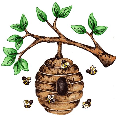 Picture Of A Bee Hive - ClipArt Best