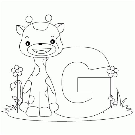 Free Letter G Coloring Pages