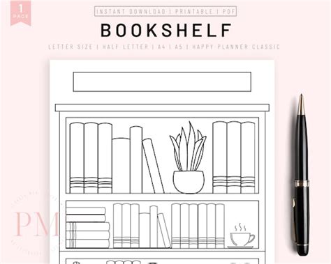 Book Tracker Printable Bookshelf Reading Log Books I've - Etsy