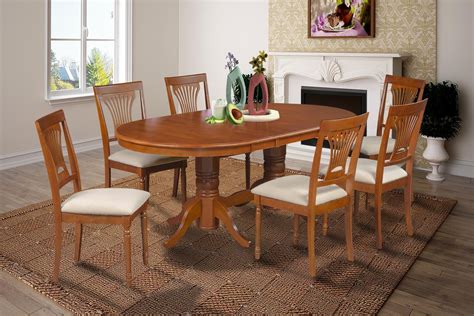 Dining Room Table And Chairs Set Of 6 - 7 Piece Dining Room Set Table With A Butterfly Leaf And ...