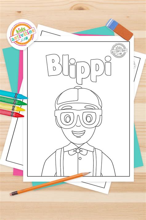 Funtastic Free Cute and Fun Blippi Coloring Pages | Kids Activities Blog