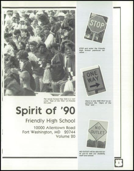 Explore 1990 Friendly High School Yearbook, Ft. Washington MD - Classmates