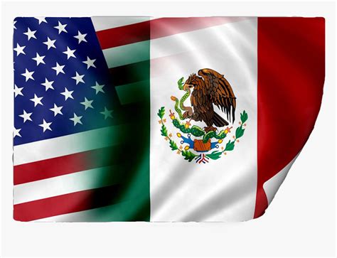 Mexican And Usa Flag, HD Png Download - kindpng