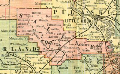 Saline County Arkansas Map - Time Zones Map