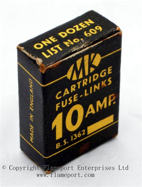 MK 10 Amp BS1362 Cartridge Fuse-Links
