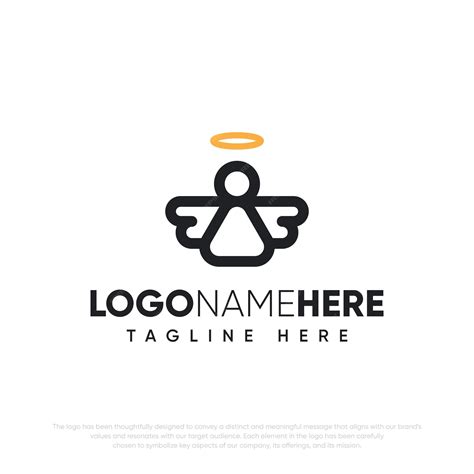 Premium Vector | Free vector angel logo template