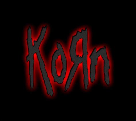 Korn Logo, black, music, red, HD wallpaper | Peakpx