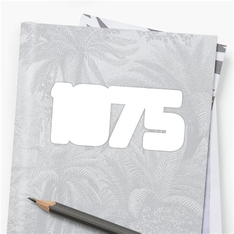 "1975" Sticker by 4tomic | Redbubble