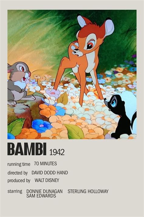 Bambi movie poster | Posters de filmes minimalistas, Pôsteres de filmes ...