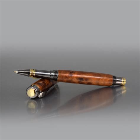 Executive Rollerball Pen - Thuya Burl Wood