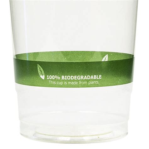 Biodegradable Plastic Cup – Green Stripe – 20oz PLA (1000) – Shop Coffee