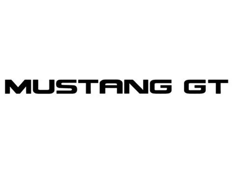 Mustang Rear Bumper Insert Decals Black (94-98)