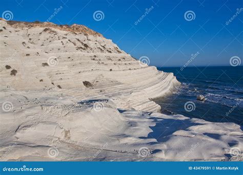 Scala Dei Turchi - Agrigento, Italy Stock Image - Image of blue, clear ...