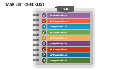 Task List Checklist PowerPoint Presentation Slides - PPT Template