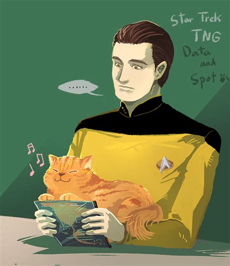 Star Trek TNG : Data and Spot by Mushstone on DeviantArt