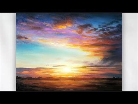 Acrylic Sunset Clouds Painting Easy - guessuniversal