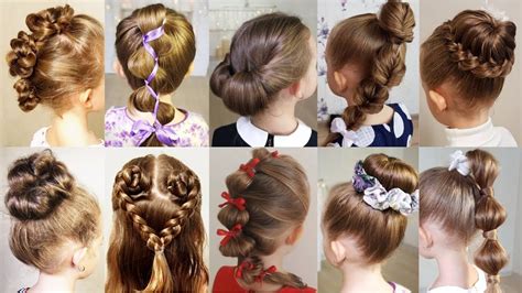 10 cute 1-MINUTE hairstyles for busy morning! Quick & Easy Hairstyles for School! - YouTube ...