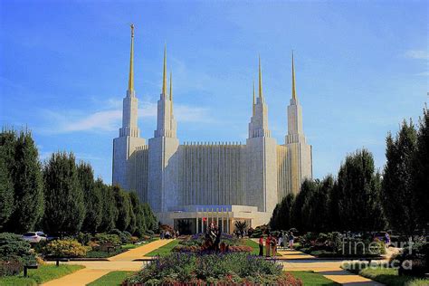 Mormon Temple Dc Photograph by Patti Whitten