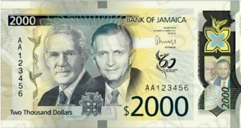 Jamaica Two Thousand Dollar Bill