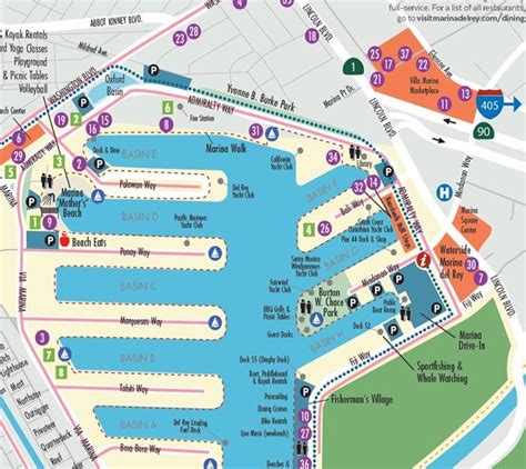 Map of Marina del Rey | Visit Marina Del Rey