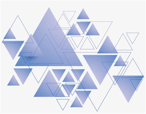 Triangle Geometry - Blue Aesthetic Shapes - Free Transparent PNG ...