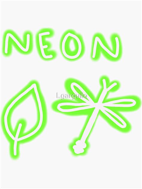 "Neon Sticker Pack Green" Sticker for Sale by Lgarguilo | Redbubble