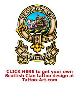 Campbell Clan tattoos - what do they mean? Scottish Clan Tattoo Designs & Symbols - Clan ...