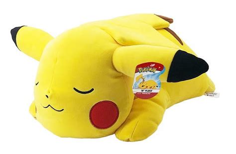 Free Shipping! Pokemon 18-Inch Sleeping Pikachu Plush - Walmart.com ...