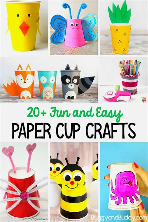 20+ Cup Crafts for Kids - Buggy and Buddy