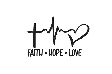 Premium Vector | Faith Hope Love Vector File