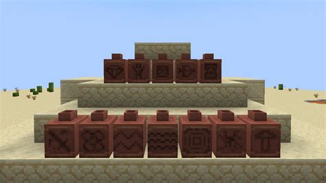 New patterns for "Decorative pots" : r/Minecraft