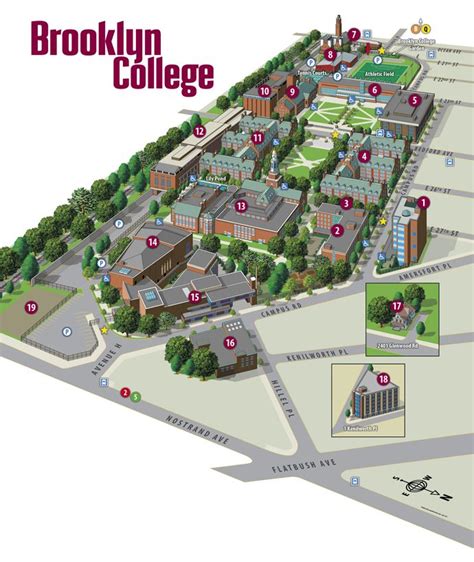 Brooklyn College | Campus Map | Brooklyn | Pinterest | Campus map, Brooklyn and Colleges