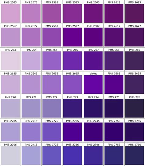 Pantone Purples | Purple color chart, Pantone color chart, Purple color palettes