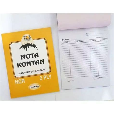 Jual Buku Bon Nota Kontan 2ply / rangkap 2 (1 Buku) | Shopee Indonesia