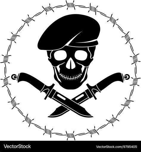 Symbol of special forces Royalty Free Vector Image